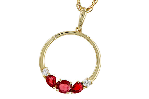 A293-04068: NECKLACE .79 RUBY .89 TGW