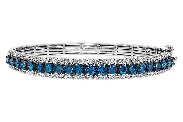 A293-04968: BANGLE 4.05 BLUE DIAS 5.50 TW