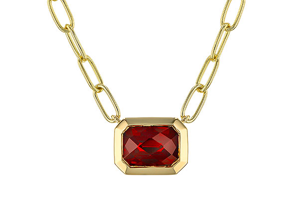 A293-05886: NECKLACE 1.45 GARNET (18")