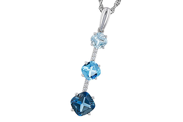 B293-01340: NECK 1.87 TW BLUE TOPAZ 1.90 TGW