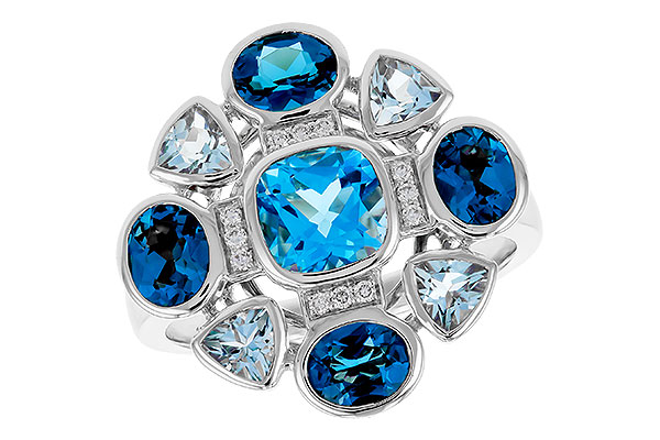 B293-03104: LDS RG 3.19 TW BLUE TOPAZ 3.25 TGW