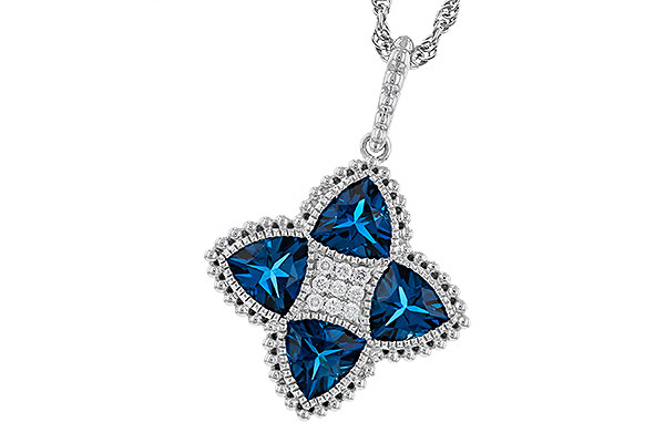 B293-04922: NECKLACE 2.79 LONDON BLUE TOPAZ 2.85 TGW