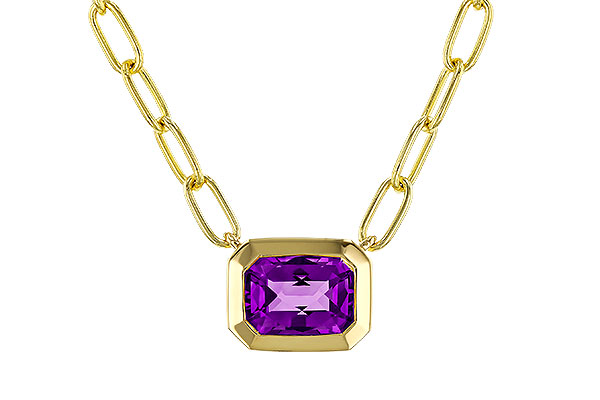B293-05895: NECKLACE .82 AMETHYST (18")
