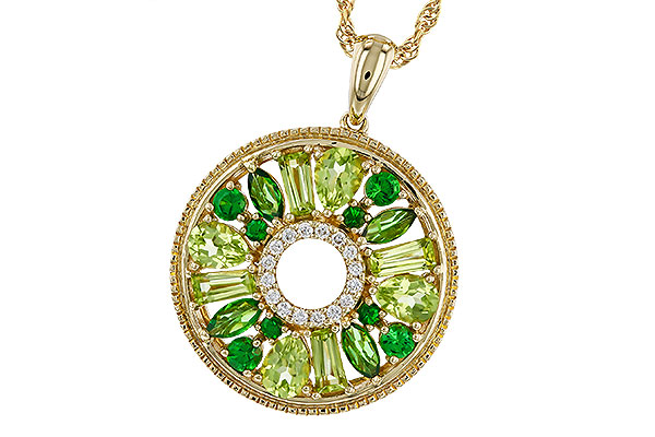 C293-04040: NECKLACE 1.47 SEMI-PREC (PER & GR.GT) 1.52 TGW