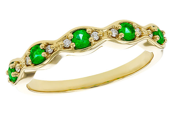 C293-08558: LDS WED RG .21 TW EMERALD .27 TGW