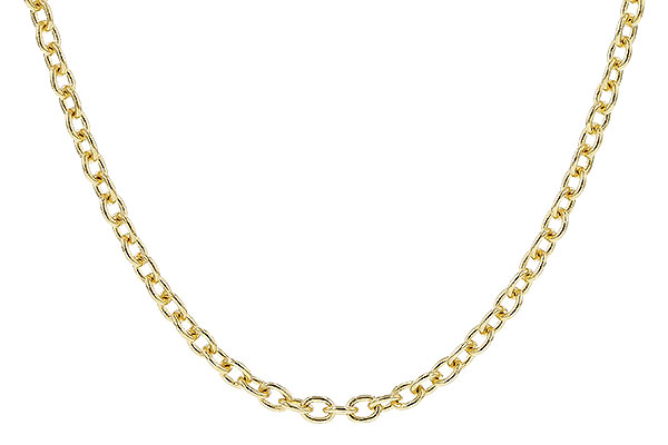 D292-15849: CABLE CHAIN (20", 1.3MM, 14KT, LOBSTER CLASP)