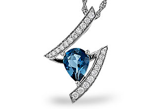 D293-01304: NECK 1.04 LONDON BLUE TOPAZ 1.23 TGW (8x6MM)