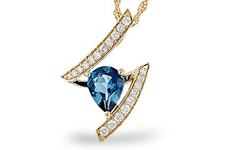 D293-01304: NECK 1.04 LONDON BLUE TOPAZ 1.23 TGW (8x6MM)