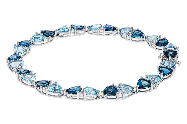 D293-02240: BRACELET 12.20 BLUE TOPAZ 12.50 TGW (7")