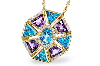 D293-04040: NECKLACE 4.47 SEMI-PREC (BT & AMY) 4.65 TGW