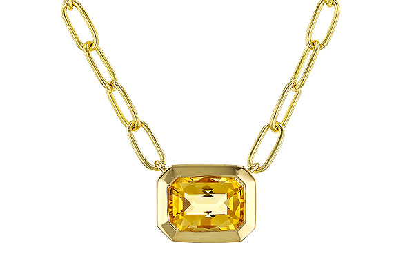 D293-05886: NECKLACE .86 CITRINE (18")