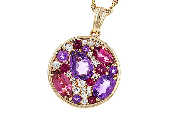 D293-06813: NECK 1.83 TW SEMI-PRECIOUS (P.TOUR, AMY) 2.00 TGW
