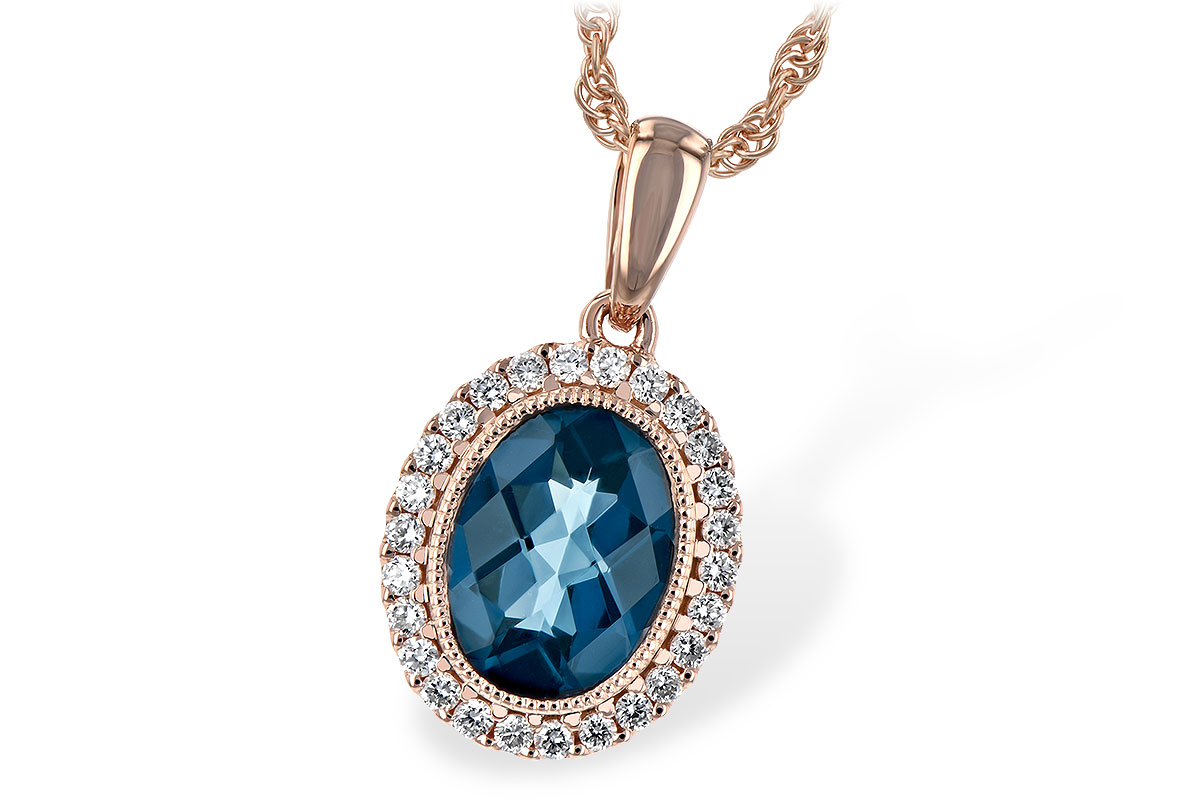 E207-55831: NECK 1.28 LONDON BLUE TOPAZ 1.41 TGW