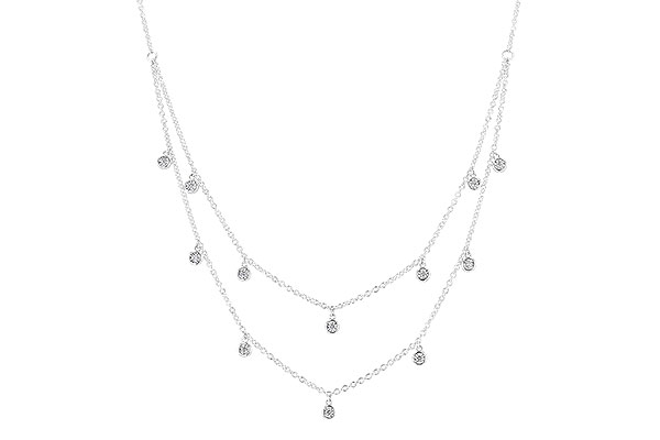 F292-10440: NECKLACE .22 TW (18 INCHES)
