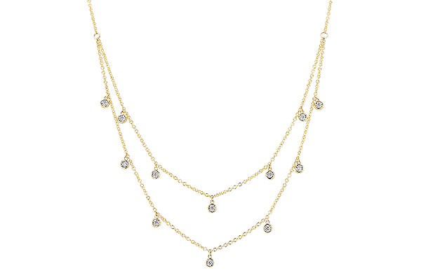 F292-10440: NECKLACE .22 TW (18 INCHES)