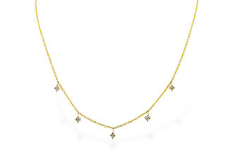 G292-16776: NECKLACE .19 TW (18")