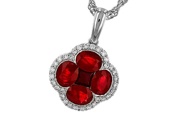 G293-02185: NECKLACE 1.72 RUBY 1.87 TGW