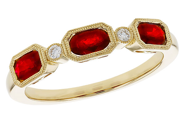 G293-02222: LDS WED RG .72 RUBY .77 TGW (4x3MM RUBY)