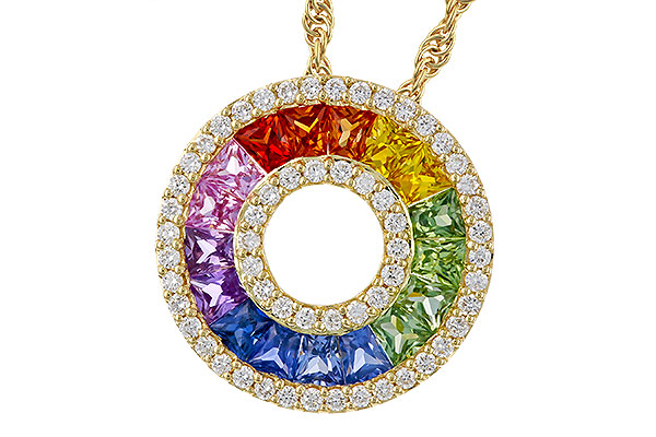 G293-03122: NECK 1.53 MULTI-COLOR SAPP 1.82 TGW