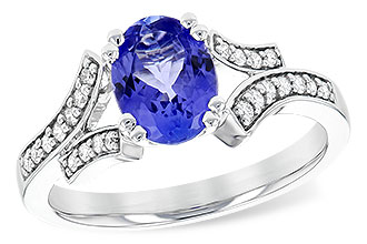 H208-52267: LDS RG 1.15 TANZANITE 1.30 TGW