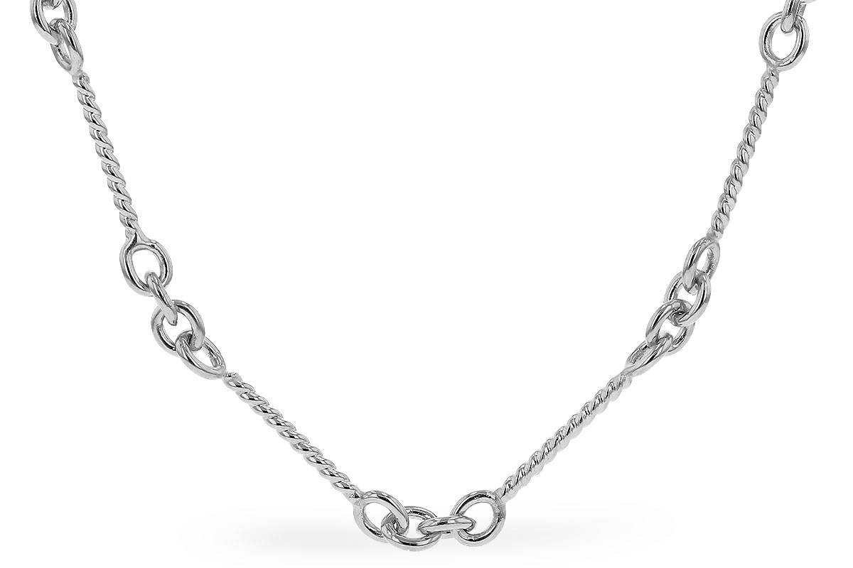 H292-14985: TWIST CHAIN (0.80MM, 14KT, 18IN, LOBSTER CLASP)