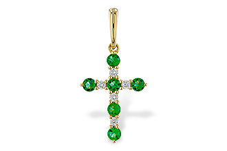 H293-02231: PENDANT .27 TW EMERALD .35 TGW