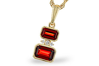 H293-02240: NECK .98 TW GARNET 1.01 TGW