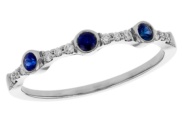 H293-03131: LDS WED RG .16 SAPPHIRE .25 TGW