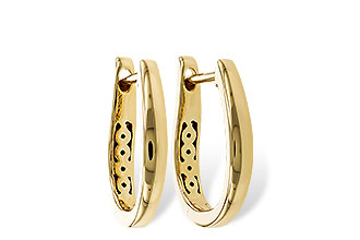 H293-05885: GOLD EARRINGS (15MM)