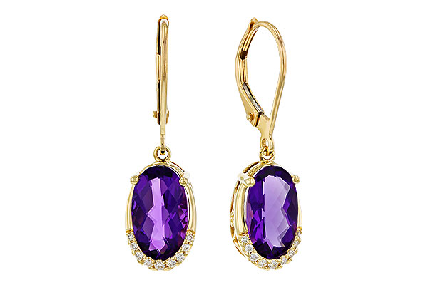 H293-07722: EARRINGS 2.70 TW AMETHYST 2.78 TGW (10x6MM OV)