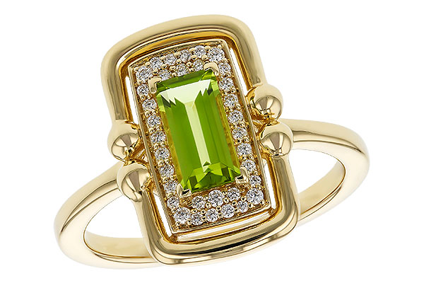 H293-08558: LDS RG .72 PERIDOT .84 TGW (8x4MM PER)