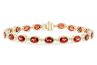 K292-11331: BRACELET 9.22 TW GARNET 9.26 TGW