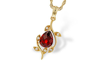 K293-06749: NECKLACE 1.34 GARNET 1.39 TGW (8X6MM GAR)