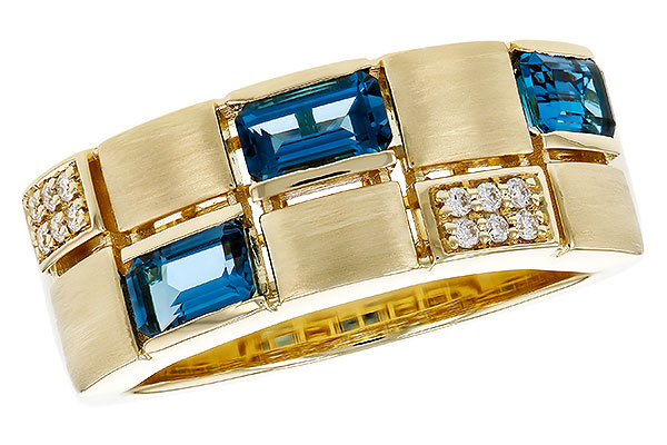 K293-06794: LDS RG .94 LONDON BLUE TOPAZ 1.00 TGW