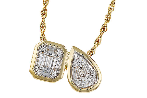 K293-07694: NECKLACE .17 BAG .25 TW