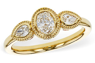 K293-07712: LDS DIA RG .60 TW FANCY CUT DIAMONDS