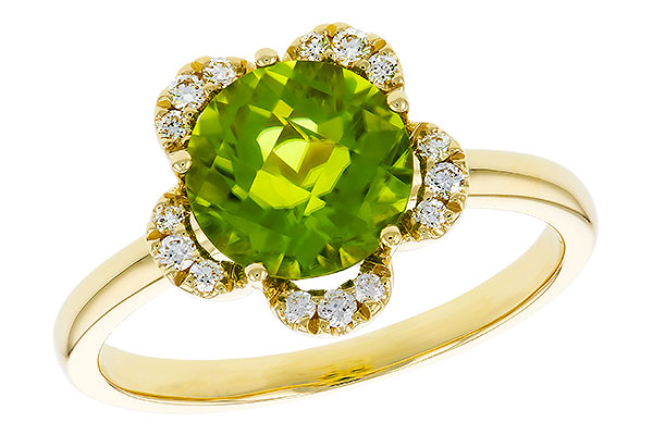 K293-08558: LDS RG 2.16 PERIDOT 2.28 TGW (8MM RD)