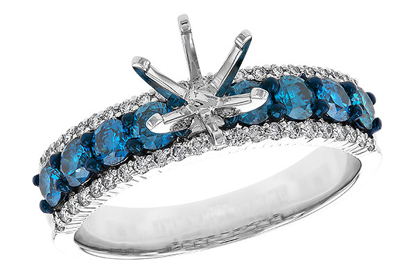 M293-04967: LDS SEMI DIA RG .72 BLUE DIAS .92 TW