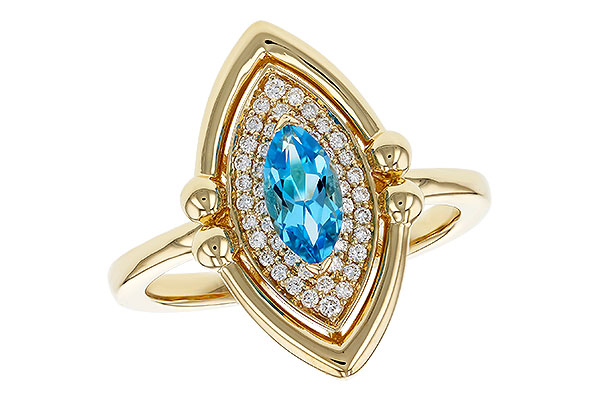 M293-08567: LDS RG .54 BLUE TOPAZ .70 TGW (8x4MM BT)
